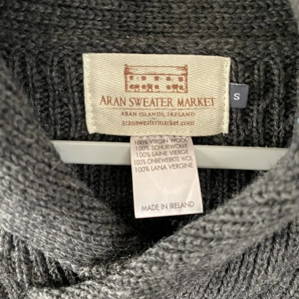 Irish Aran sweater market virgin‎ wool sweater